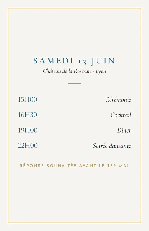 Programme Santorin, verso, format carte (aperçu de démonstration)